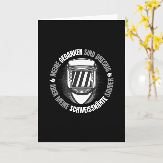 クリーン溶接 カード (黄色い花)