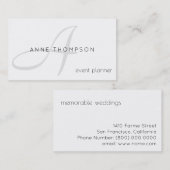 クリーン澄んと職業(イベントプランナースタイリッシュ) 名刺 (正面/裏面)