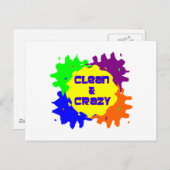 クリーン熱狂すると ポストカード (正面/裏面)