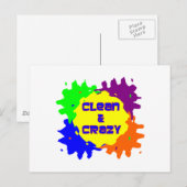 クリーン熱狂すると ポストカード (正面/裏面)