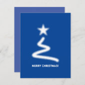 クリーン白企業のQRコードクリスマスツリー シーズンカード (正面/裏面)