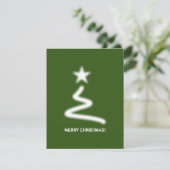 クリーン白企業のQRコードクリスマスツリー シーズンカード (スタンド正面)