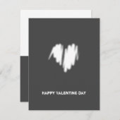 クリーン白企業のQRコードハート愛 シーズンカード (正面/裏面)