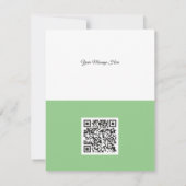 クリーン白企業のQRコードハート愛 シーズンカード (裏面)