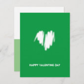 クリーン白企業のQRコードハート愛 シーズンカード (正面/裏面)