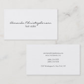 クリーン白美容師魅力的な名刺 名刺 (正面/裏面)