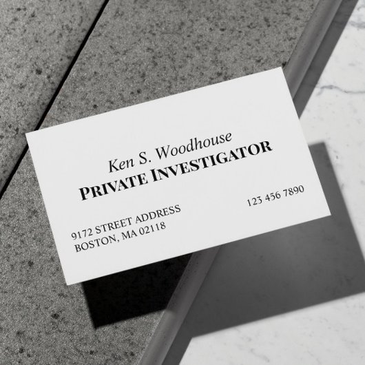 クリーン白黒はっきりしたフォント業 名刺