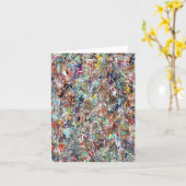 クリーン石板空白のノートカード カード (黄色い花)