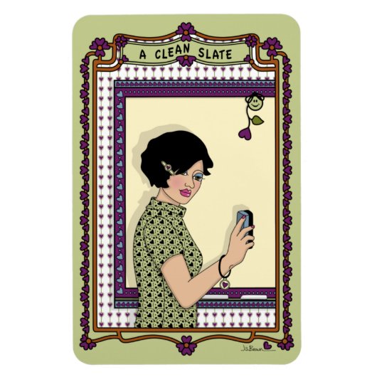 クリーン石板_A_4x6冷蔵庫磁石 マグネット (縦)