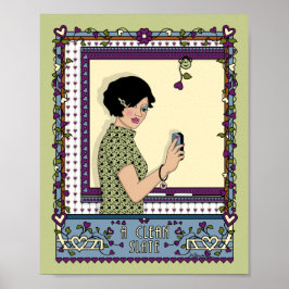 クリーン石板_A_8x10ポスター ポスター