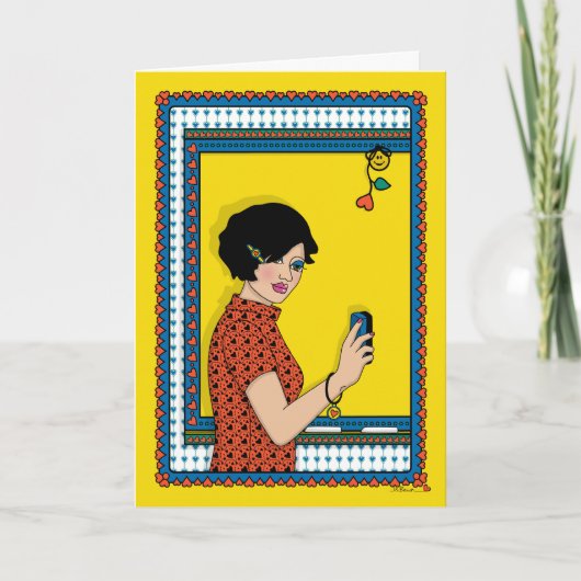 クリーン石板_B_グリーティングカード カード (正面)