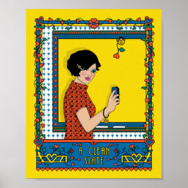 クリーン石板_B_8x10ポスター ポスター