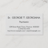 クリーン精神科医名刺 名刺 (正面)