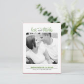 クリーン結婚ルックサンキューカード ポストカード (スタンド正面)