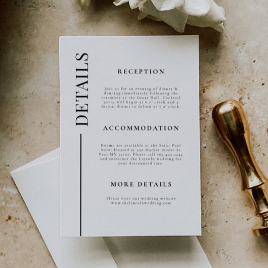 クリーン線の白結婚線の詳細 エンクロージャーカード