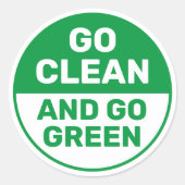 クリーン自由主義ので環境にやさしいことをしようエネルギーを得る ラウンドシール (正面)