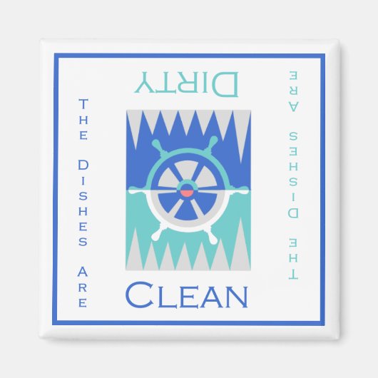 クリーン航海のまたはダーティ食洗機磁石 マグネット (正面)