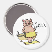 クリーン豚食洗機磁石 マグネット (正面/裏面)