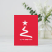 クリーン赤企業のQRコードクリスマスツリー シーズンカード (スタンド正面)