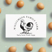 クリーン農家オーガニック市場生卵チキン 名刺