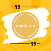 クリーン金ゴールドありがとうクラシックラウンドステッカー ラウンドシール