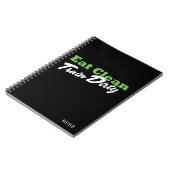 クリーン食べトレイン汚れパーソナライズされたフィットネスジャーナル ノートブック (左側)