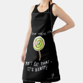 クリーン食べ物ズ、ダーティ棒つきキャンデーブラック エプロン (インサイチュ)