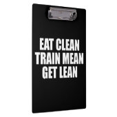 クリーン食べ、列車平均、リーン取得 – トレーニング クリップボード (右)