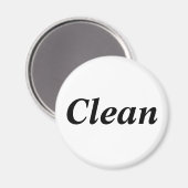 クリーン食洗機白磁石 マグネット (正面/裏面)