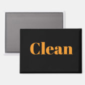 クリーン食洗機 マグネット (正面/裏面)