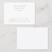 クリーン魅力的デザインプロフェッショナルプモダンラン 名刺 (正面/裏面)