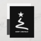 クリーン黒企業のQRコードクリスマスツリー シーズンカード (正面/裏面)