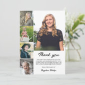 クリーン5フォトコラージュ死別ありがとうございます サンキューカード (スタンド正面)