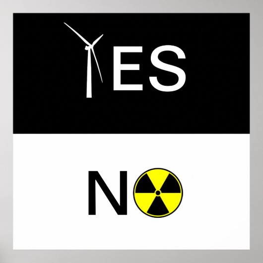 クリーン・エネルギーのための「YES」 ポスター (正面)