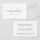 クリーン&エレガントプロパティ販売デザイン 名刺 (正面/裏面)