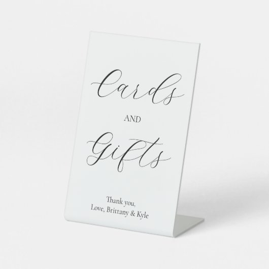 クリーン&カーモダンド&ギフトテーブルサイン 台座サイン (正面)