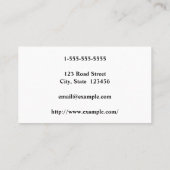 クリーン&シンプル強さコーチの名刺 名刺 (裏面)