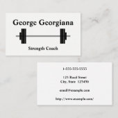 クリーン&シンプル強さコーチの名刺 名刺 (正面/裏面)
