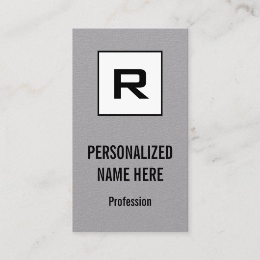 クリーン、シンプル、Business Managerのプロファイル・カード 名刺 (正面)