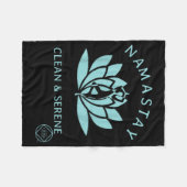 クリーン&セリーンヨガ麻薬匿名 フリースブランケット (正面(横))