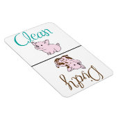 クリーン・ダーティな子豚食洗機磁石 マグネット (右側)