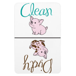 クリーン・ダーティな子豚食洗機磁石 マグネット