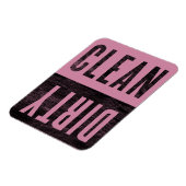 クリーン |ダーティカシミアバラ食洗機磁石 マグネット (左側)