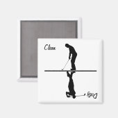 クリーン/ダーティゴルフ マグネット (正面/裏面)