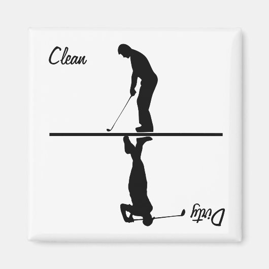 クリーン/ダーティゴルフ マグネット (正面)