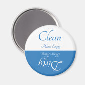 クリーン/ダーティマグネット – カントリーブルー マグネット (正面/裏面)