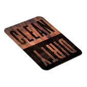 クリーン |ダーティ食洗機動揺してウッド マグネット (右側)