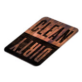 クリーン |ダーティ食洗機動揺してウッド マグネット (左側)