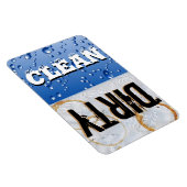 クリーン&ダーティ食洗機大型ビニールマグネット マグネット (右側)