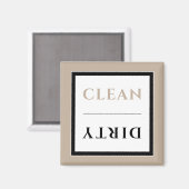 クリーン/ダーティ食洗機磁石 |ニュートラル マグネット (正面/裏面)